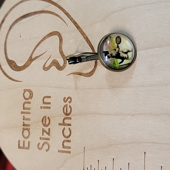 🔥LAST PAIR🔥Tennis Cat Drop Earrings - Picture 3 of 4